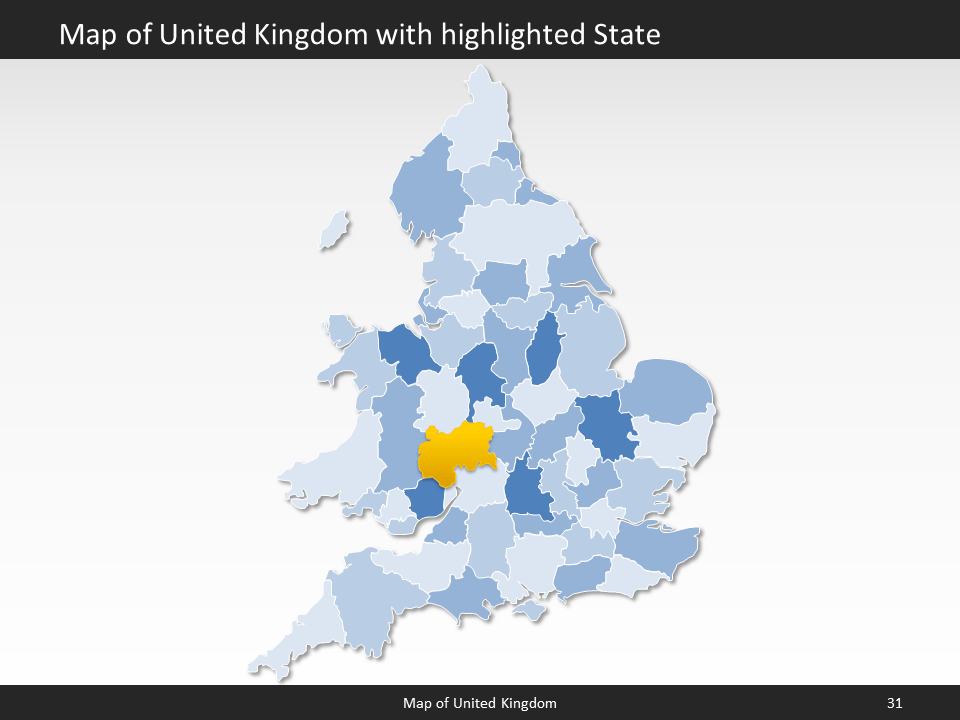 powerpoint map united kingdom