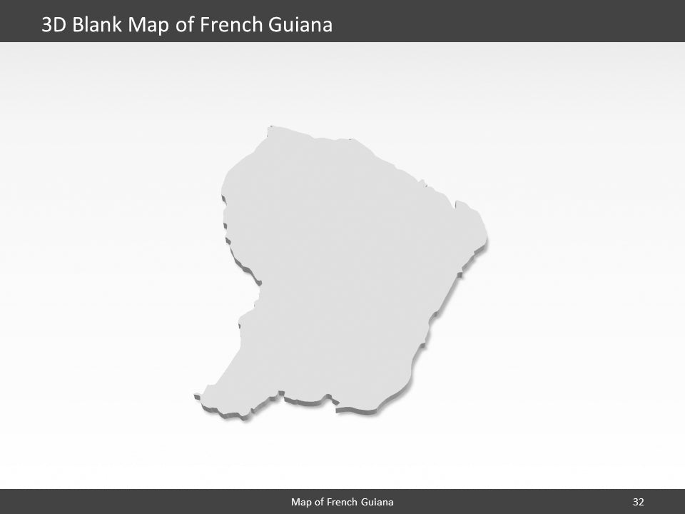 powerpoint map french guyana