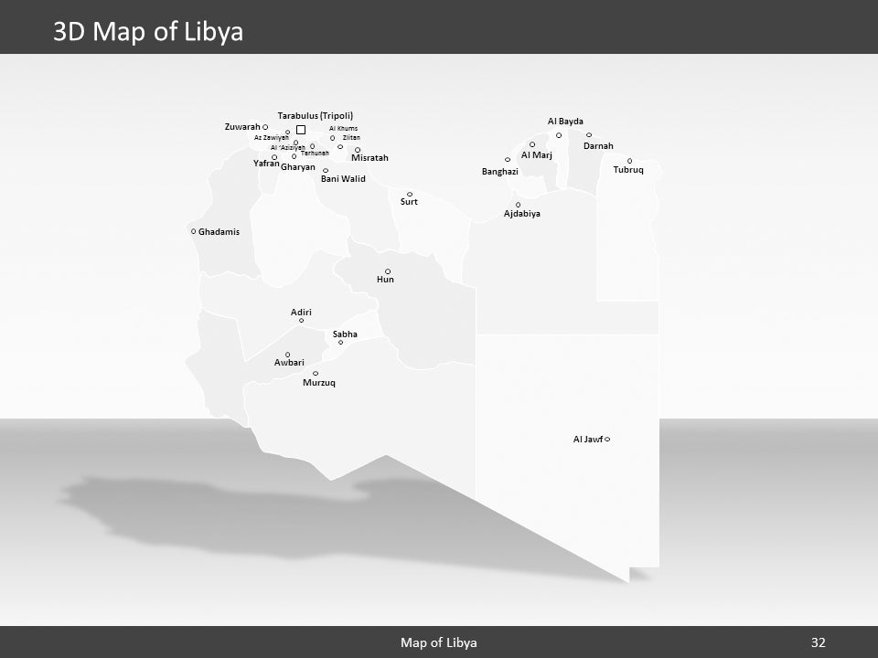 powerpoint map libya