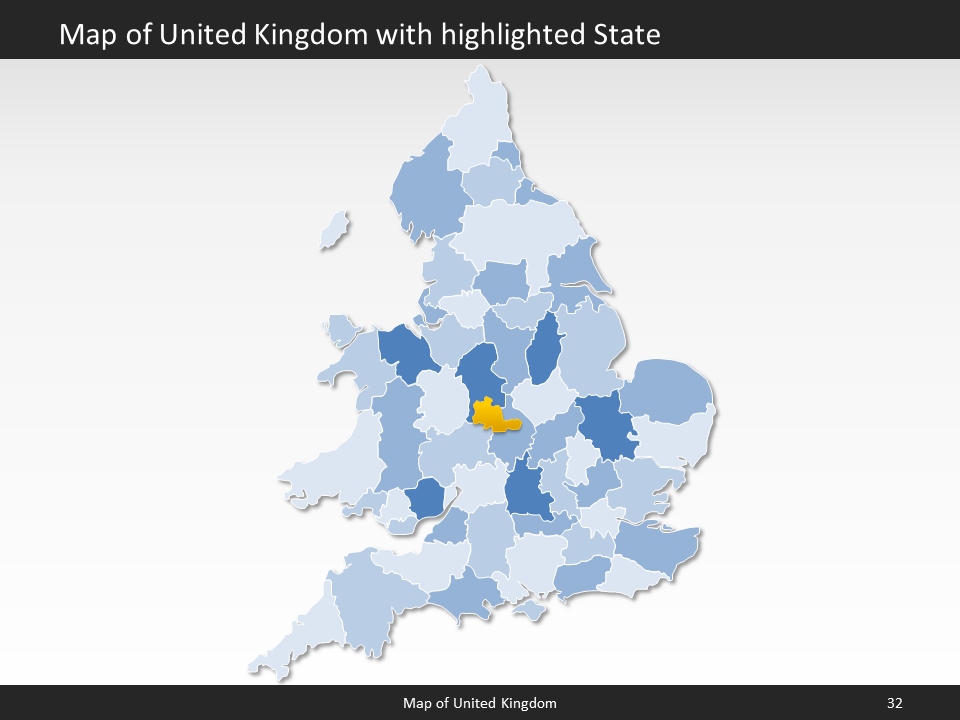 powerpoint map united kingdom