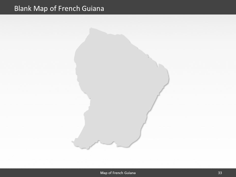 powerpoint map french guyana