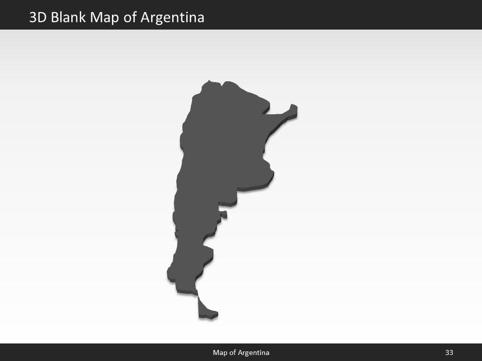powerpoint map argentina