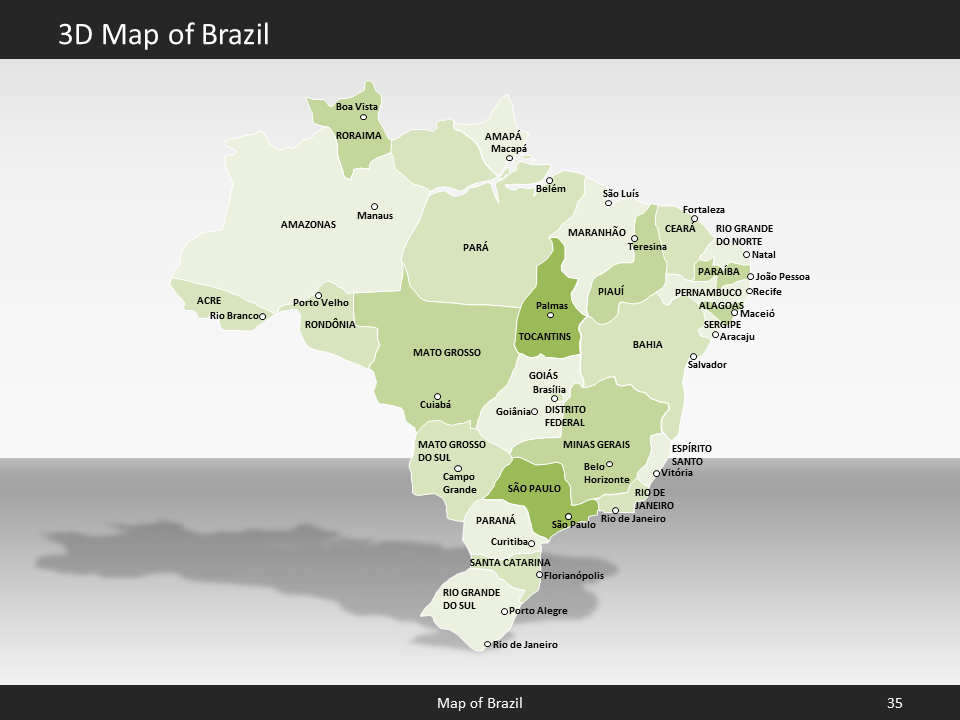 powerpoint map brazil