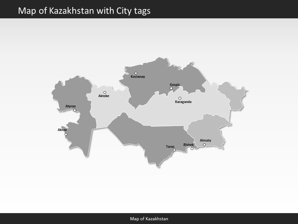 powerpoint map kazakhstan