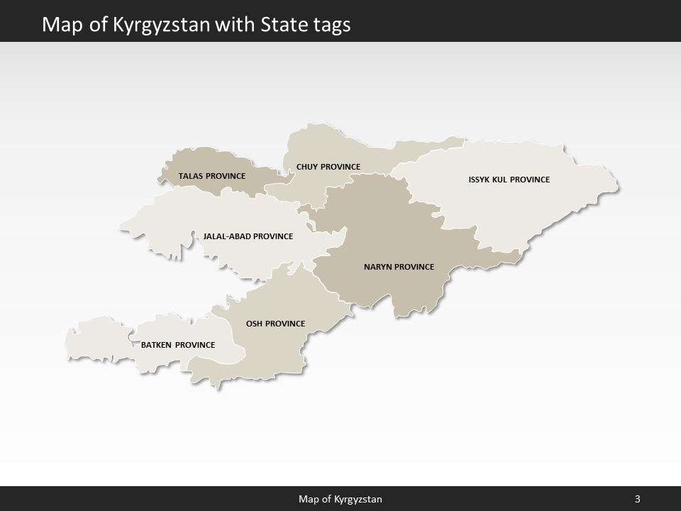 powerpoint map kyrgyzstan