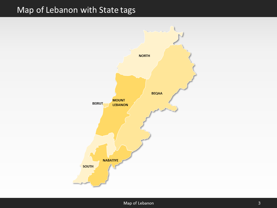 powerpoint map lebanon