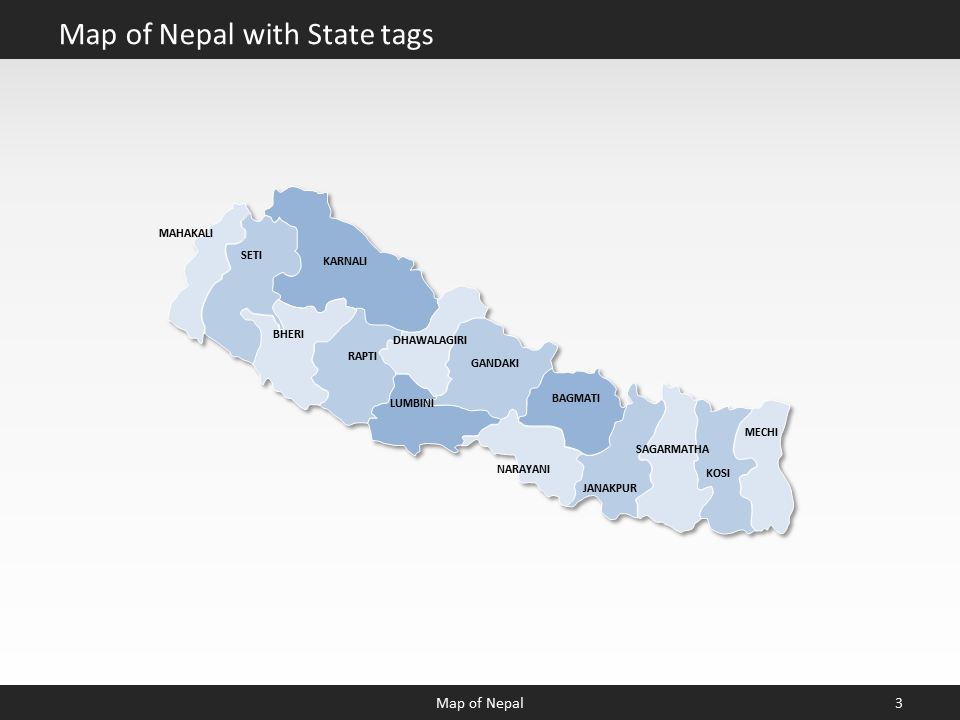 powerpoint map nepal