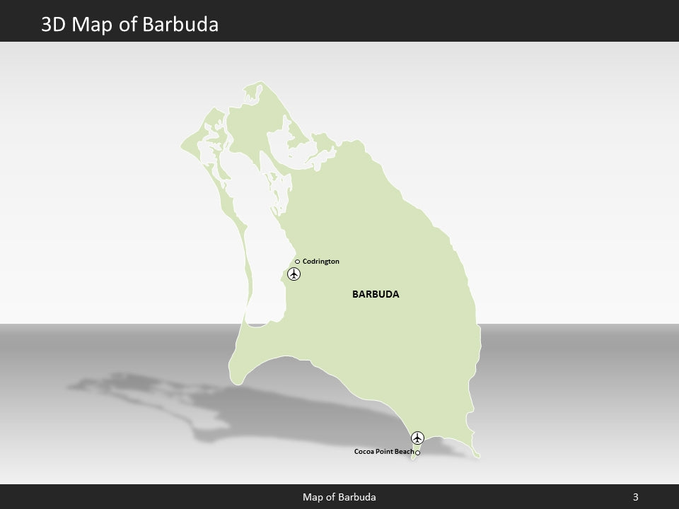 powerpoint map antigua and barbuda