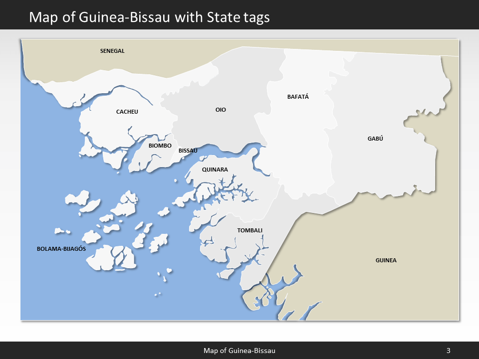 powerpoint map guinea-bissau