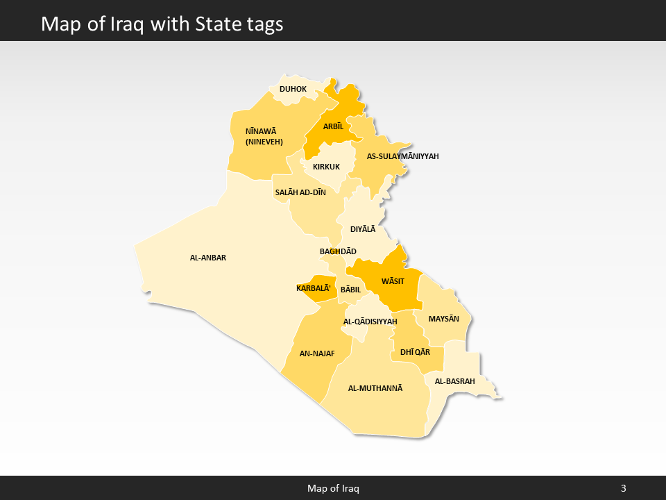powerpoint map iraq