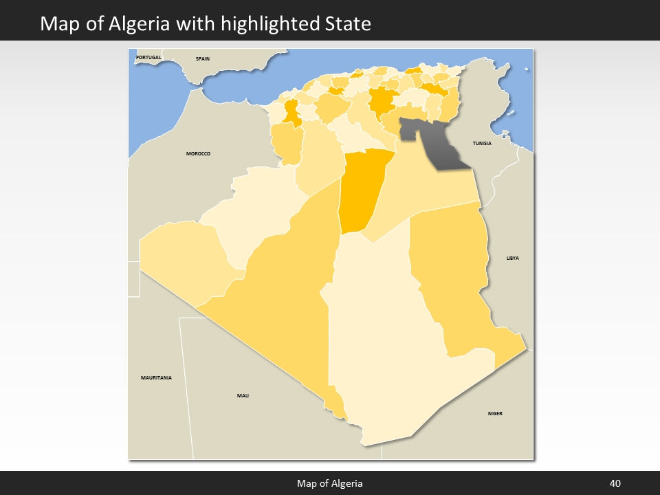 powerpoint map algeria