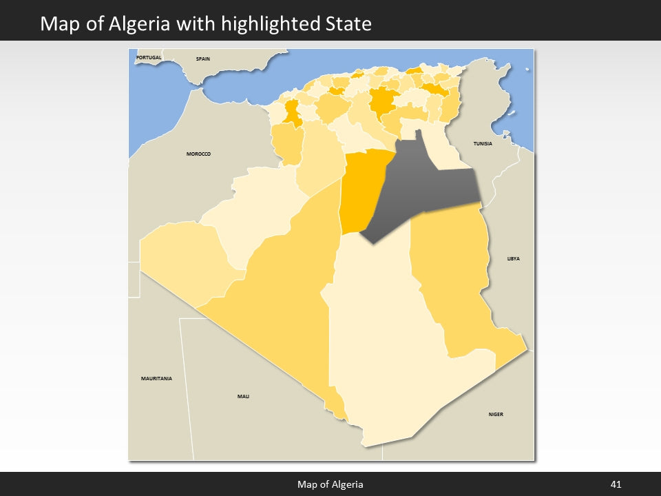 powerpoint map algeria