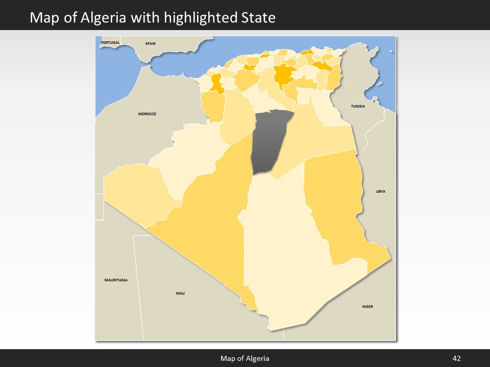 powerpoint map algeria