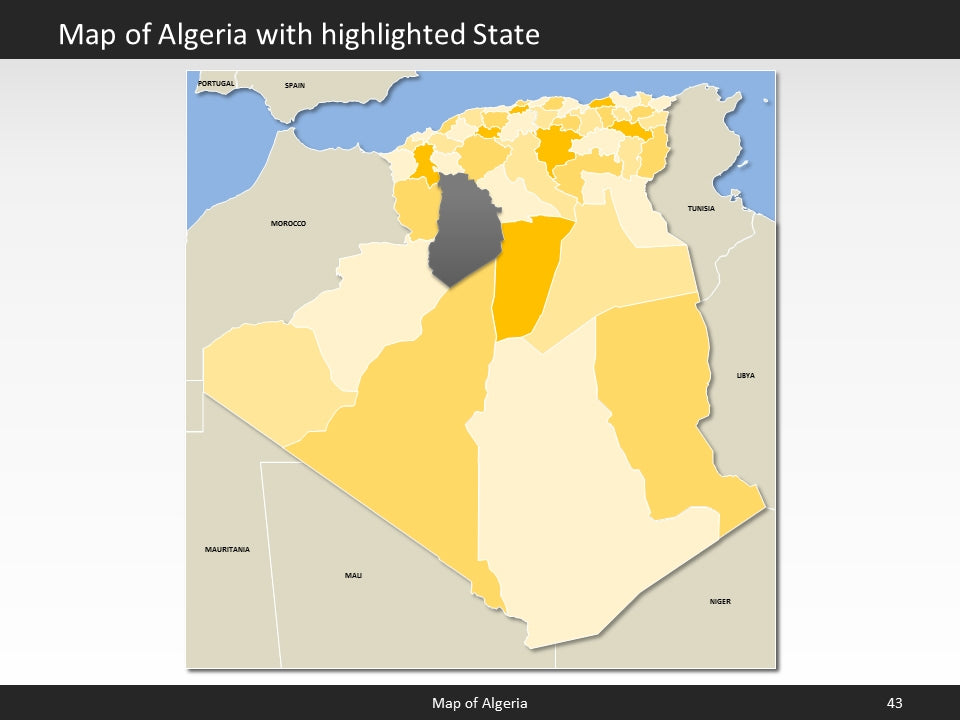 powerpoint map algeria