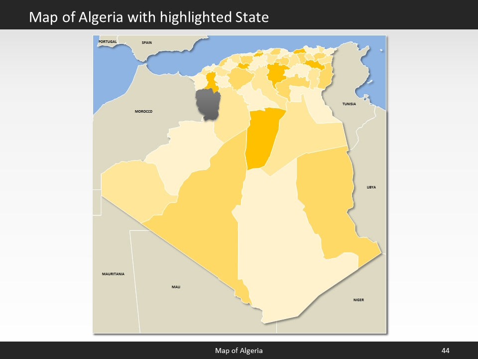 powerpoint map algeria