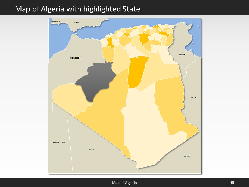 powerpoint map algeria