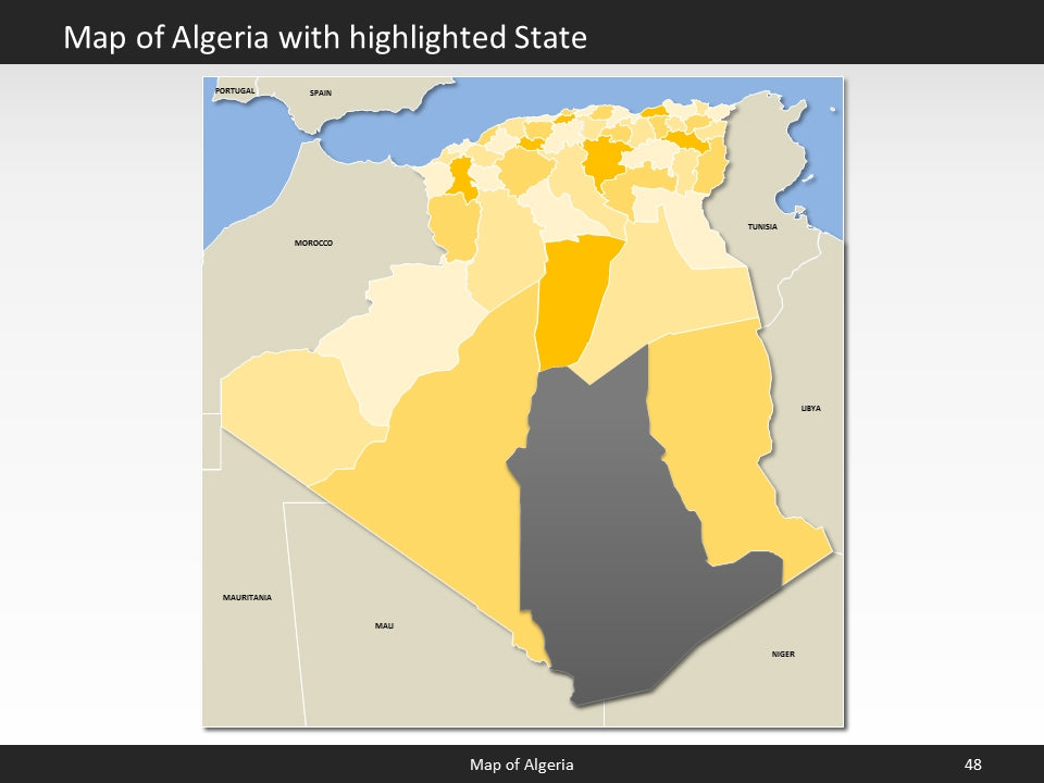 powerpoint map algeria