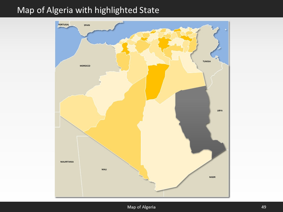 powerpoint map algeria