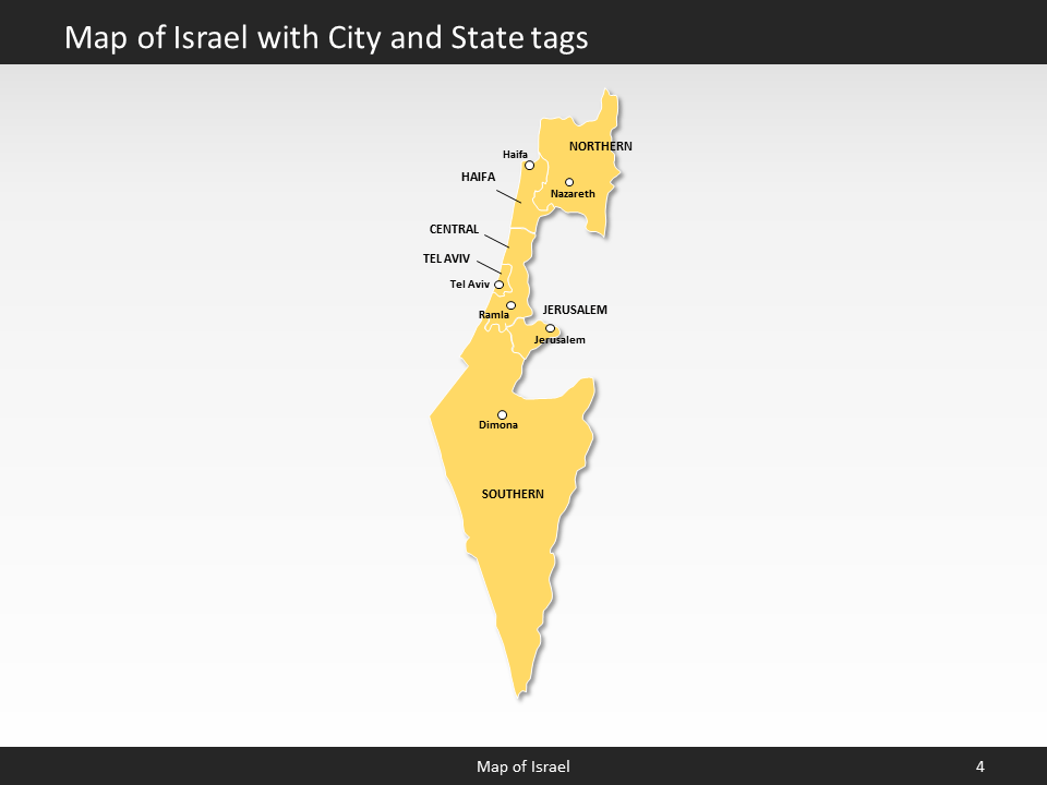 powerpoint map israel