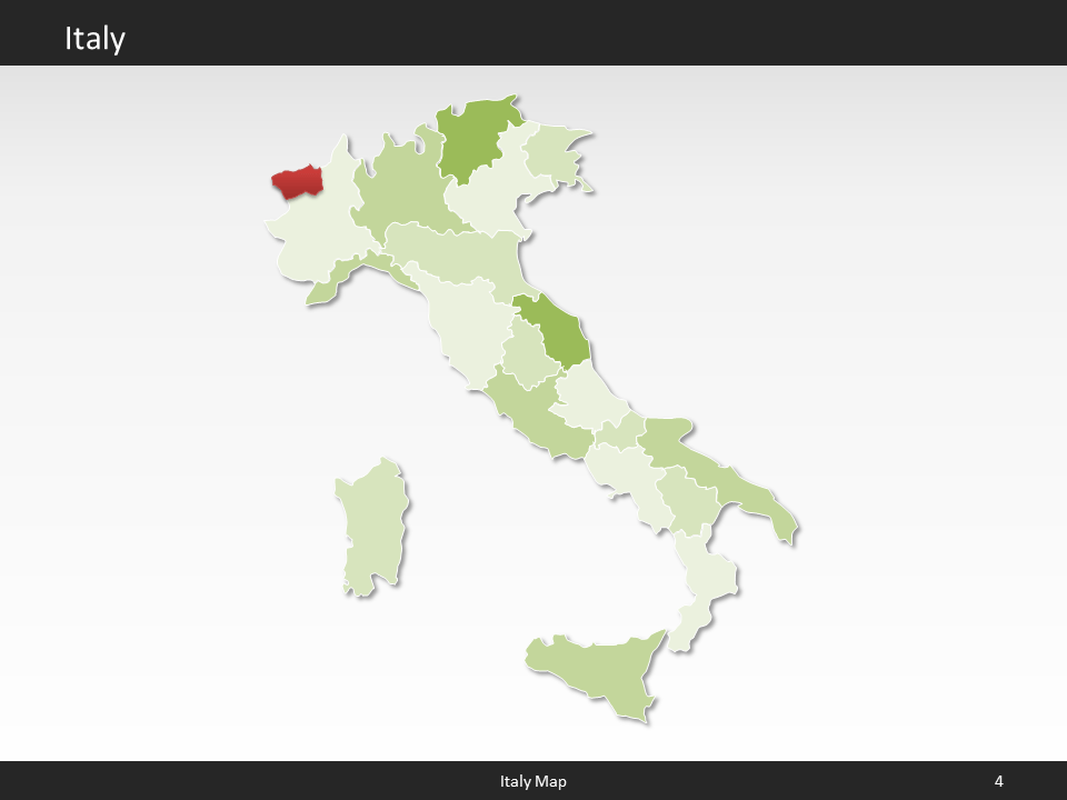 powerpoint map italy