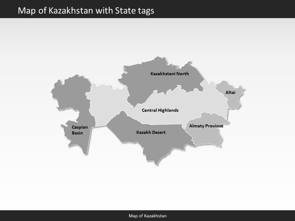 powerpoint map kazakhstan