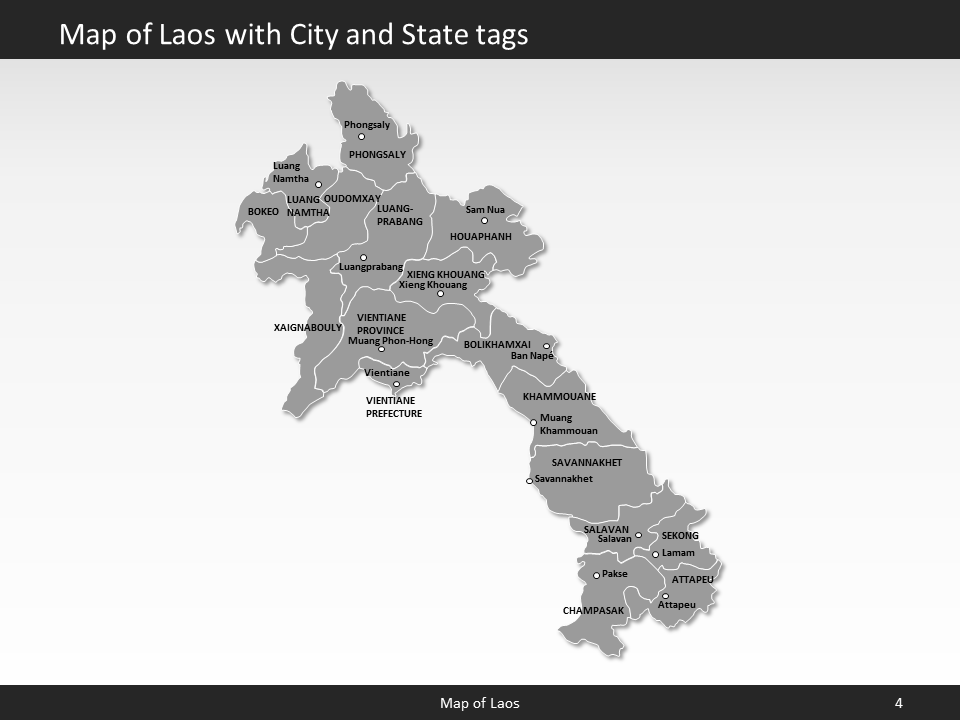 powerpoint map laos