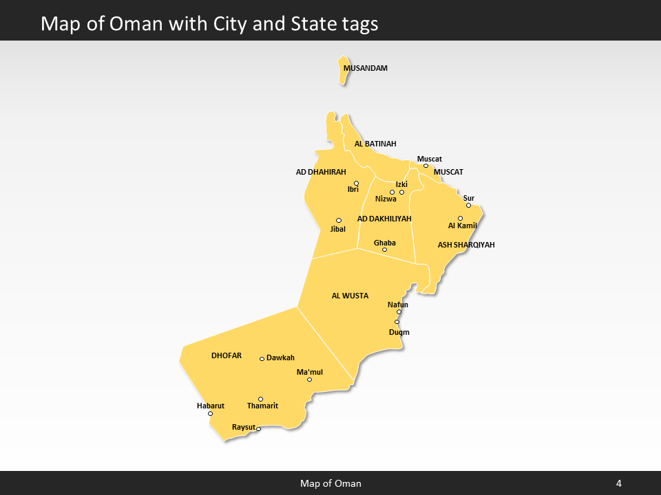 powerpoint map oman