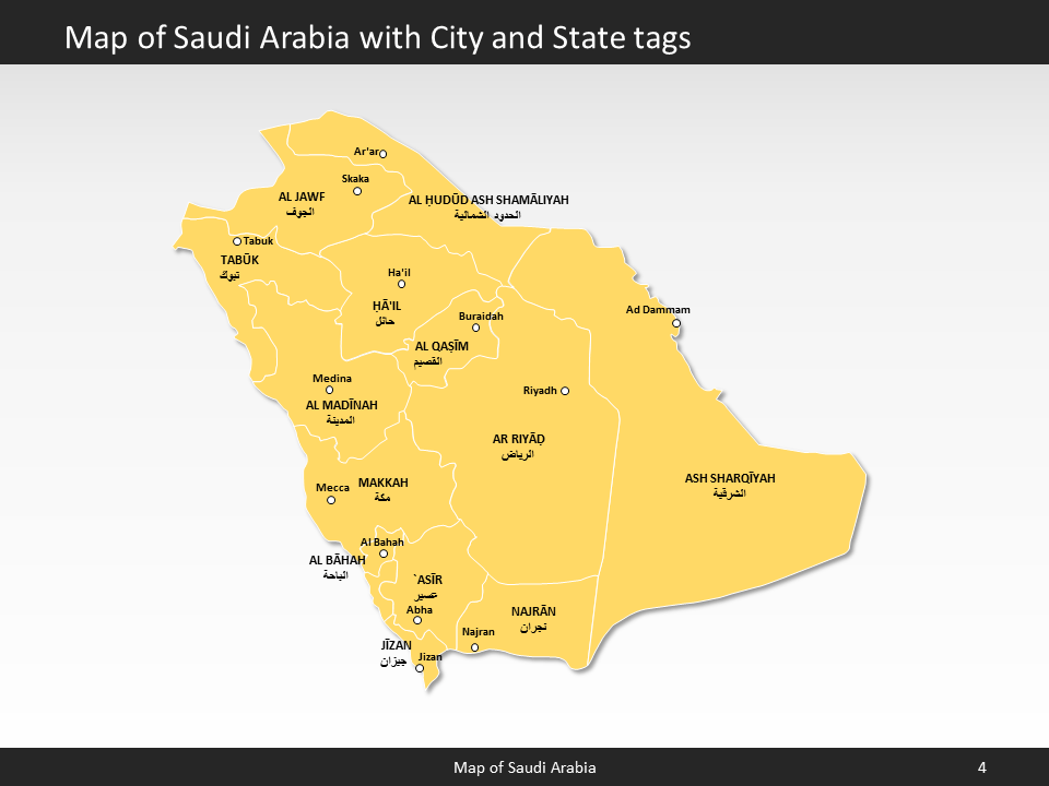powerpoint map saudi arabia