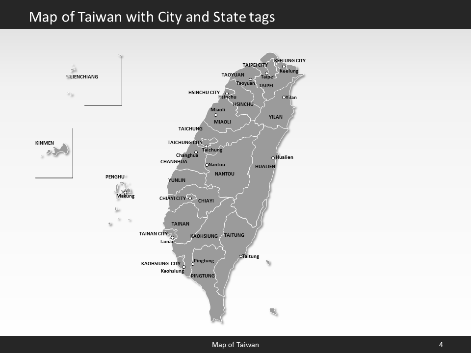 powerpoint map taiwan