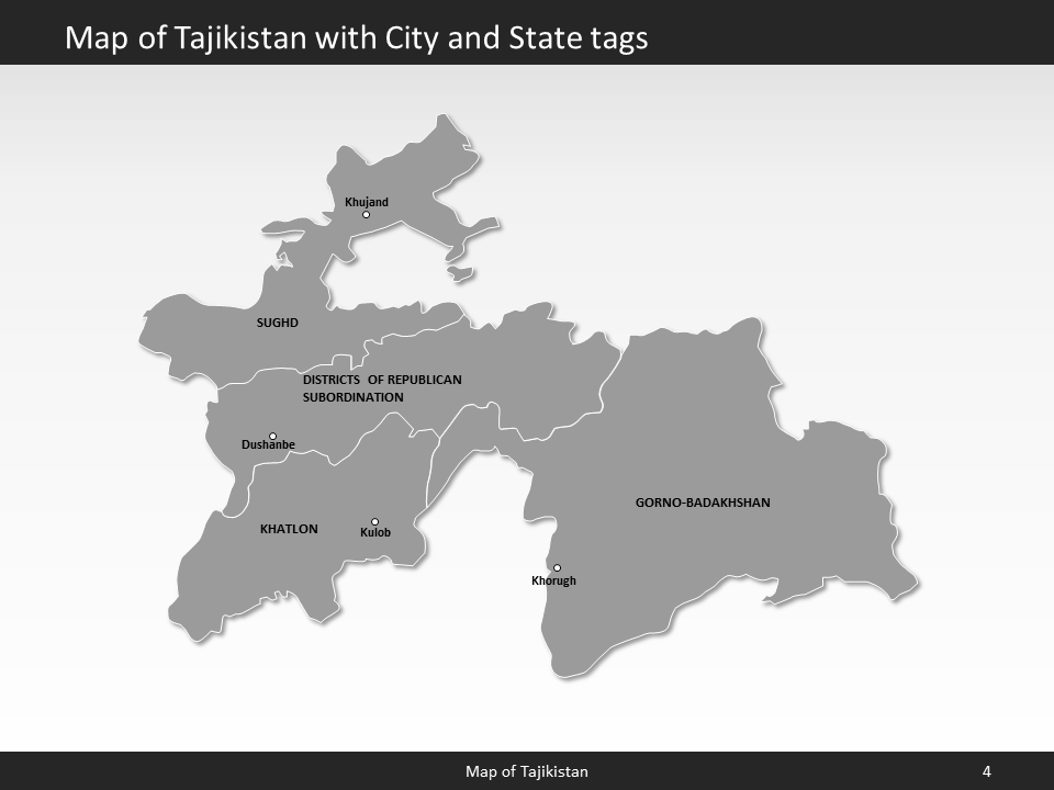 powerpoint map tajikistan