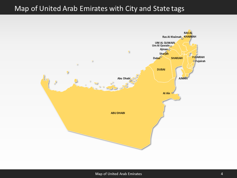 powerpoint map uae