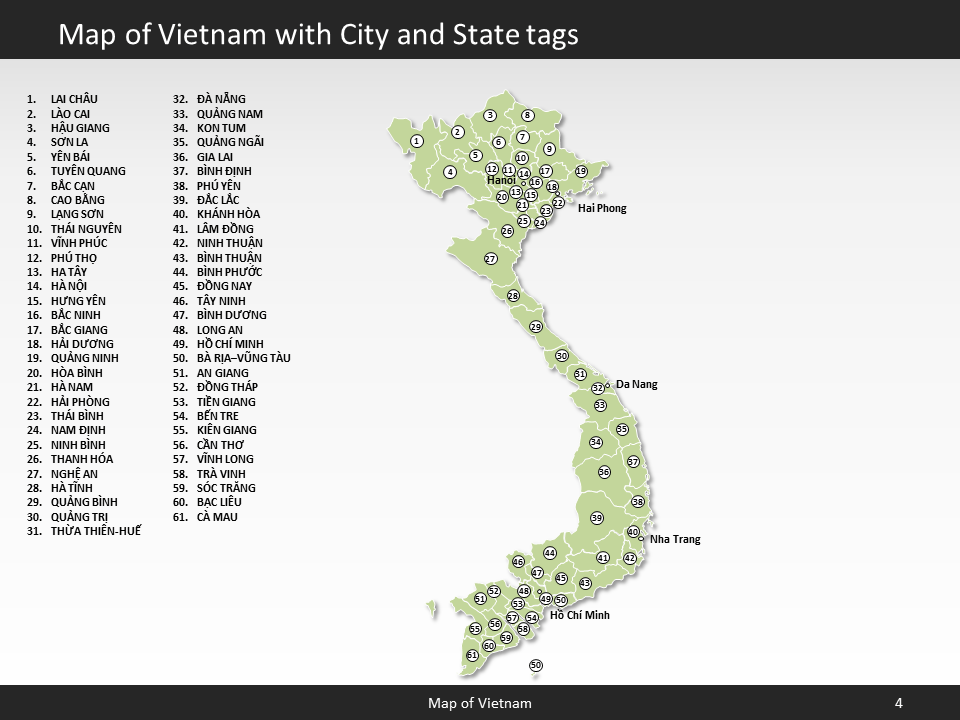 powerpoint map vietnam