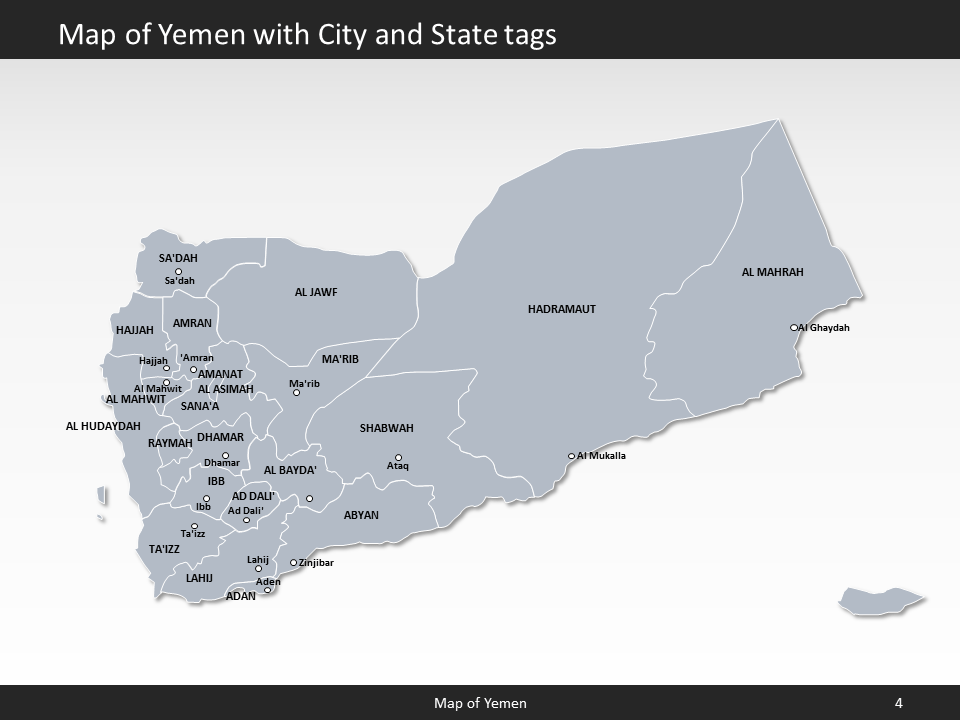 powerpoint map yemen