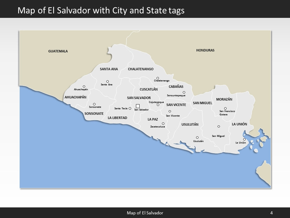 powerpoint map el salvador