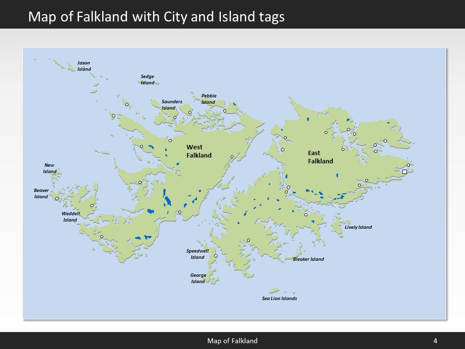 powerpoint map falkland islands