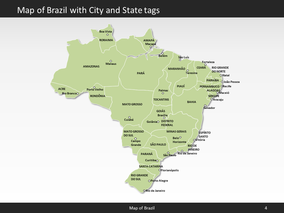 powerpoint map brazil