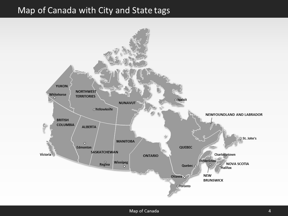 powerpoint map canada