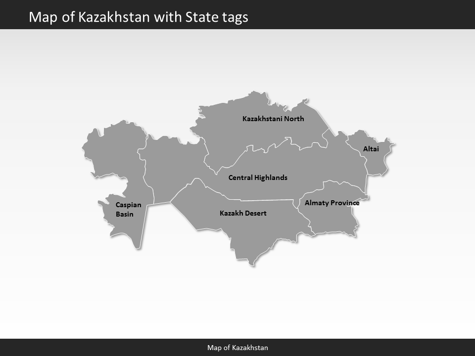 powerpoint map kazakhstan