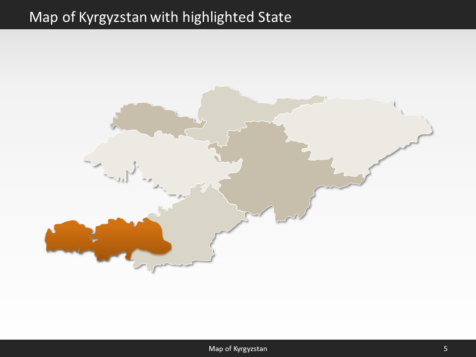 powerpoint map kyrgyzstan