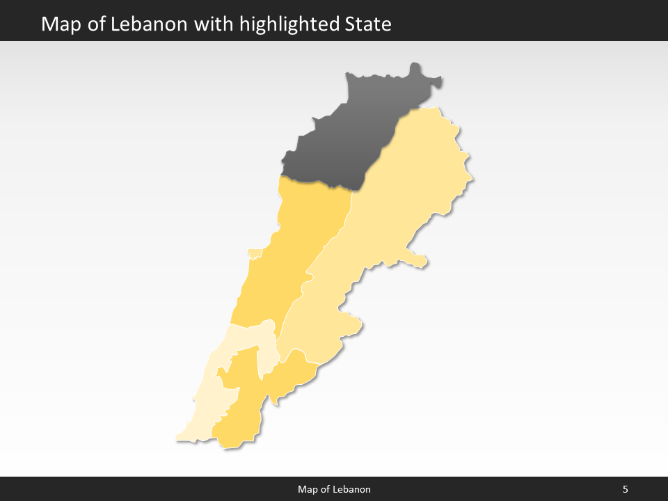 powerpoint map lebanon