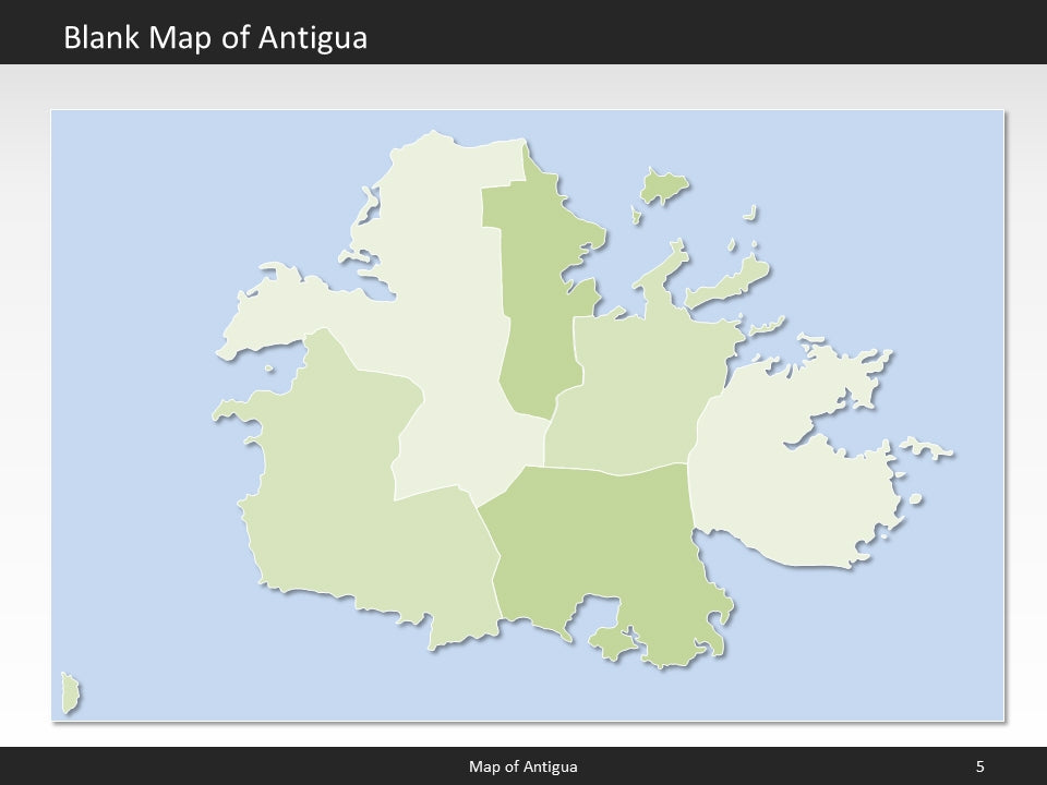 powerpoint map antigua and barbuda