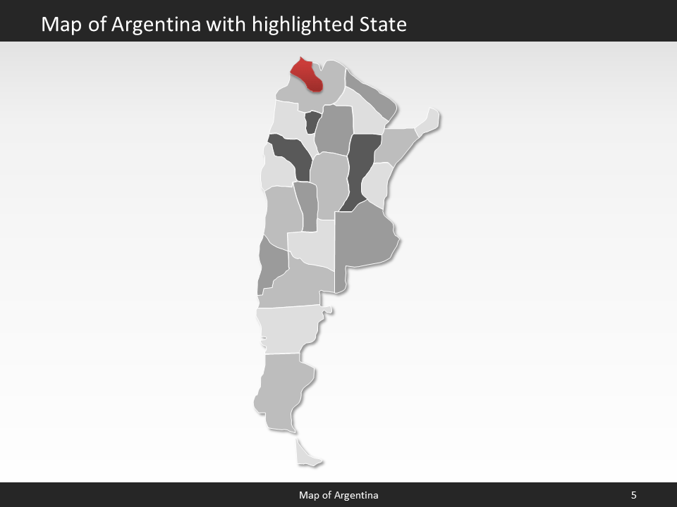 powerpoint map argentina