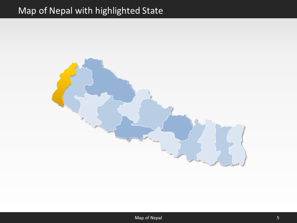 powerpoint map nepal