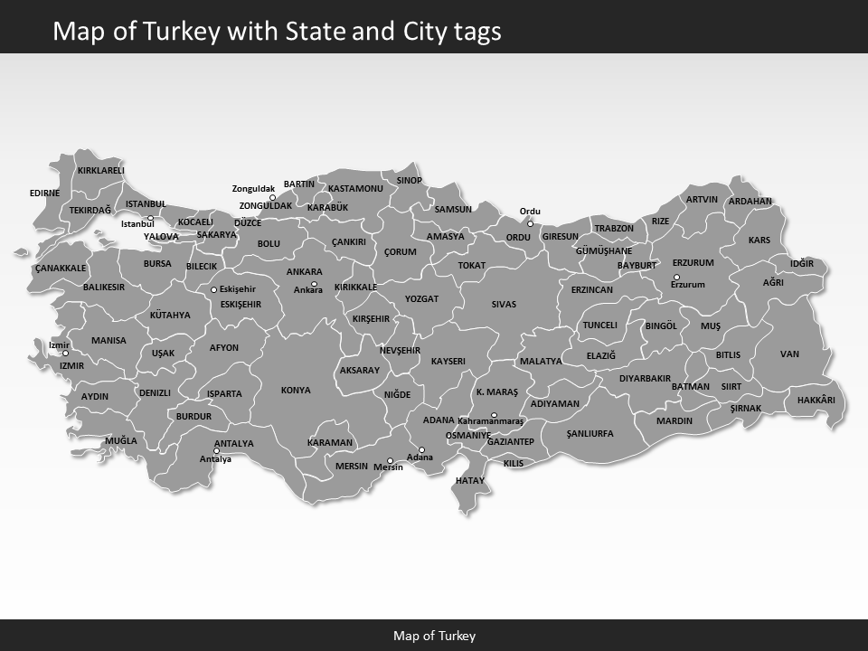 powerpoint map turkey