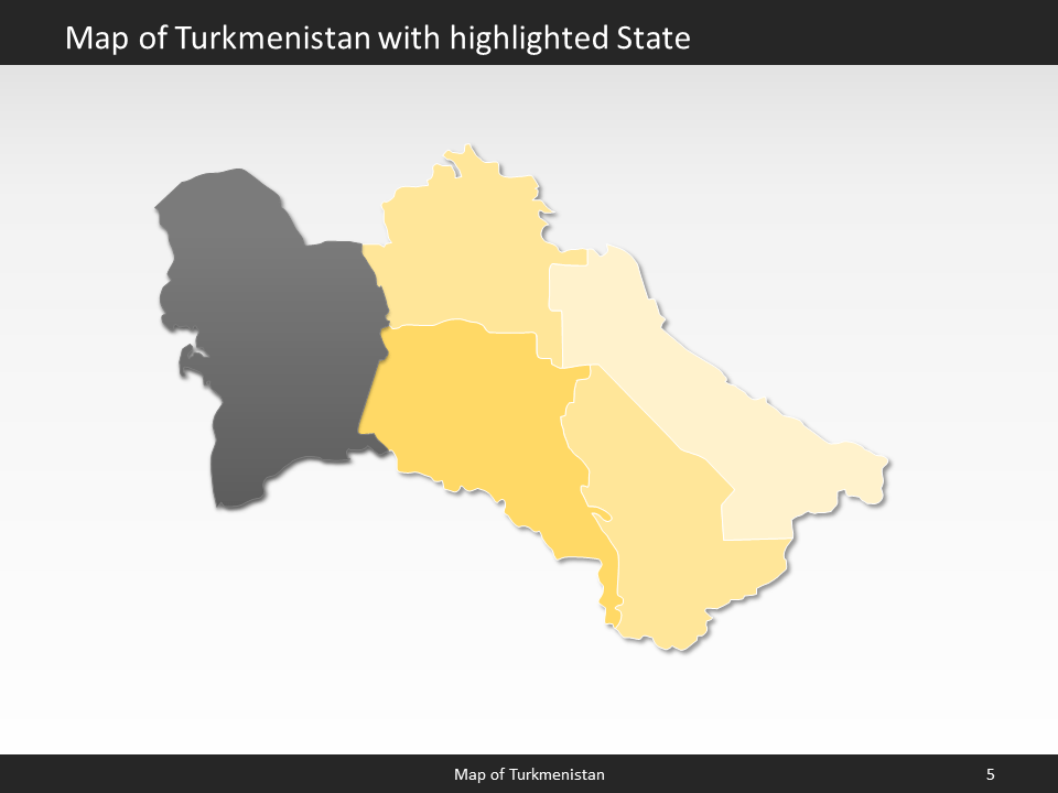 powerpoint map turkmensitan