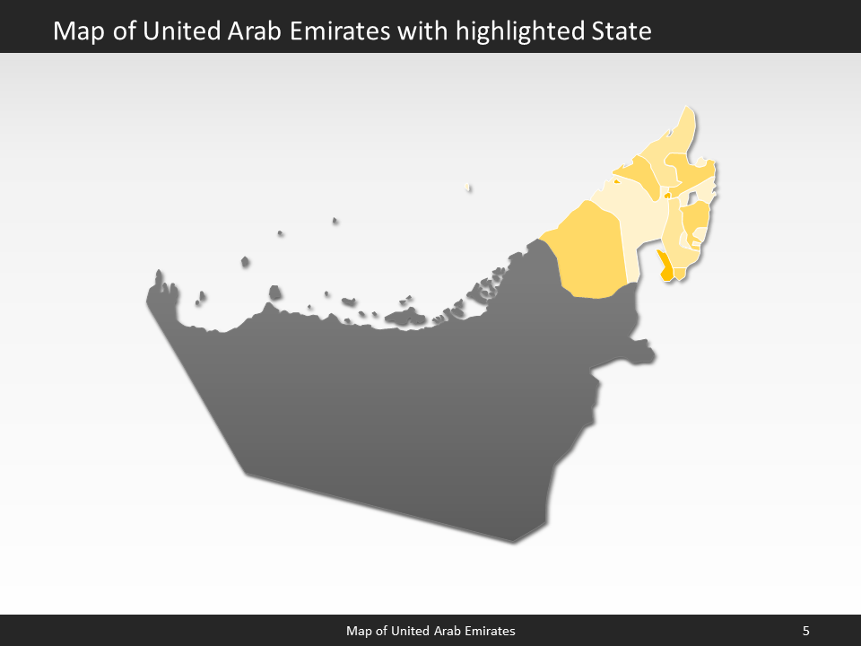 powerpoint map uae