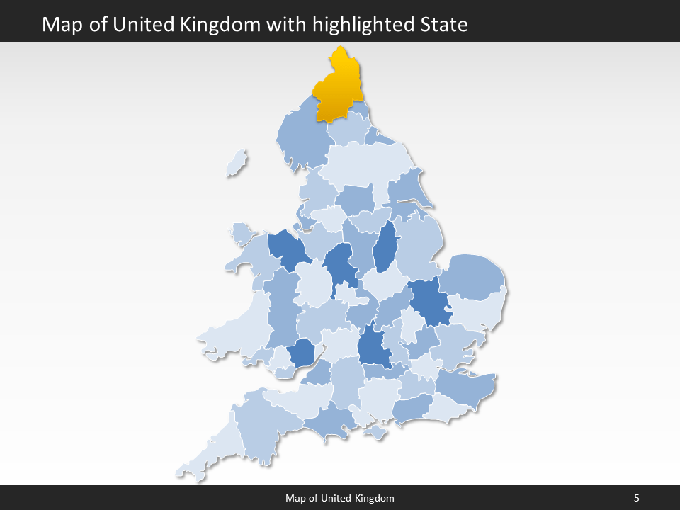 powerpoint map united kingdom