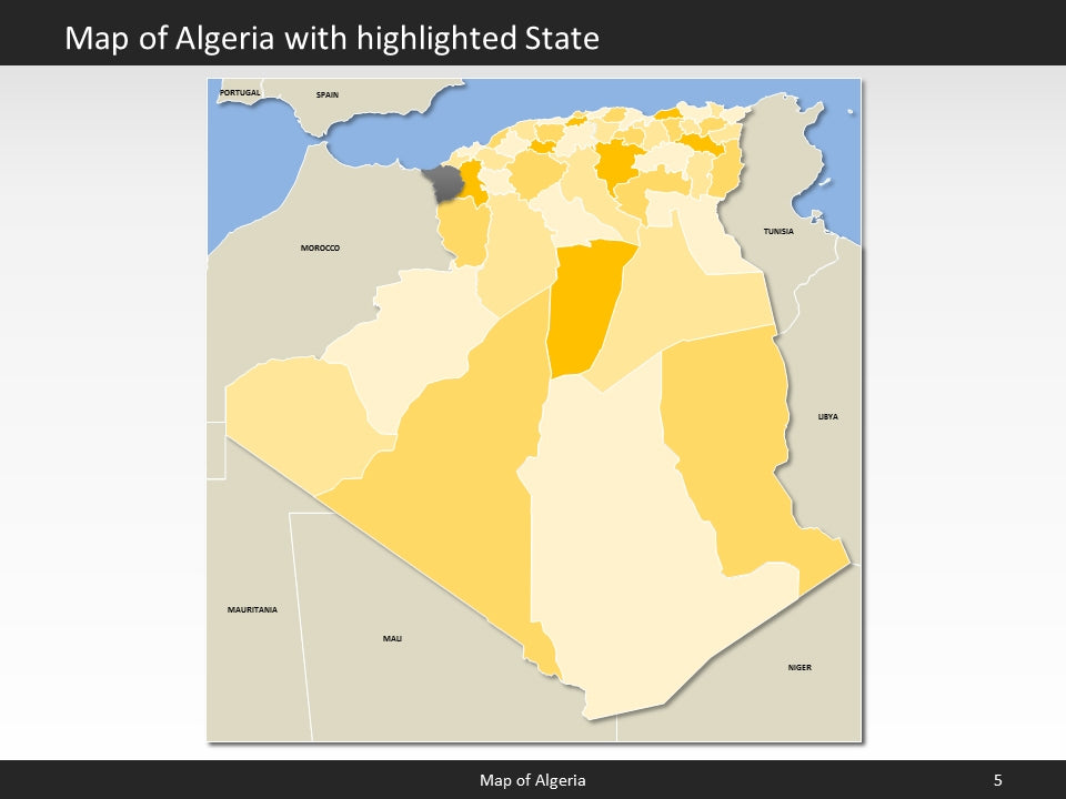 powerpoint map algeria