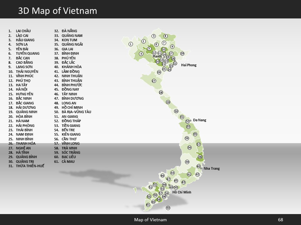powerpoint map vietnam