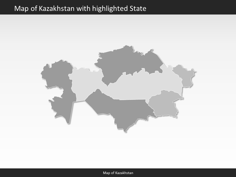 powerpoint map kazakhstan